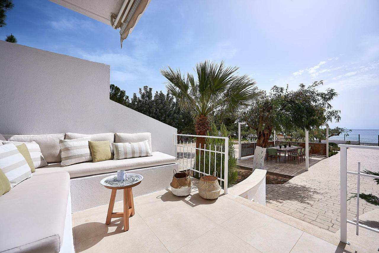 Beachfront Villa On Crete - Kirvas, Member Of Pelagaios Villas คูตซูนารี ภายนอก รูปภาพ