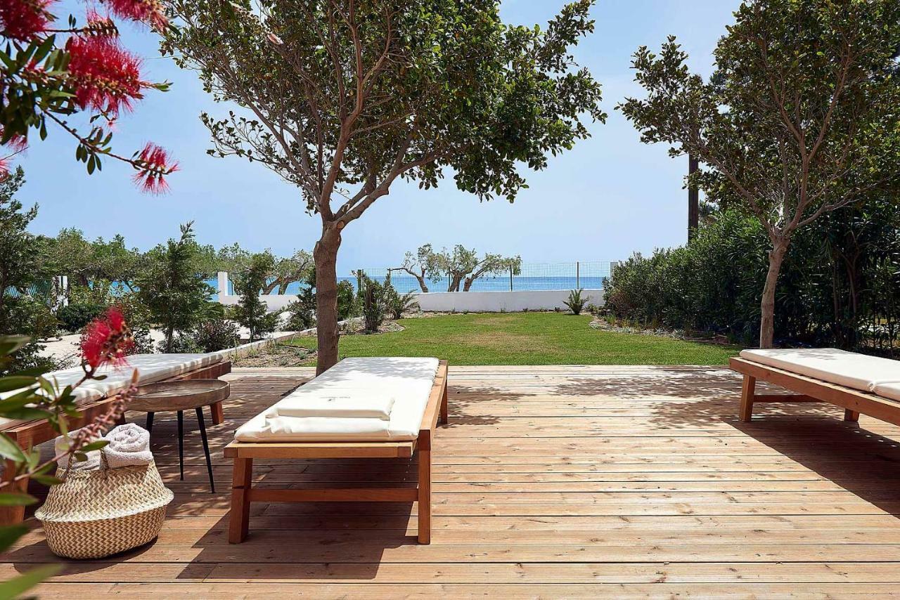 Beachfront Villa On Crete - Kirvas, Member Of Pelagaios Villas คูตซูนารี ภายนอก รูปภาพ